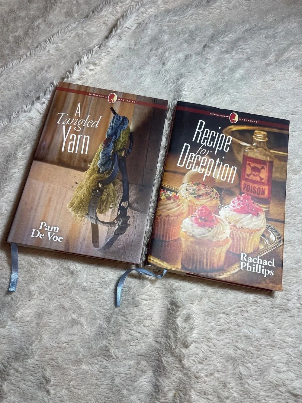 Creative woman mysteries books recipe for deception and a tangled yarn